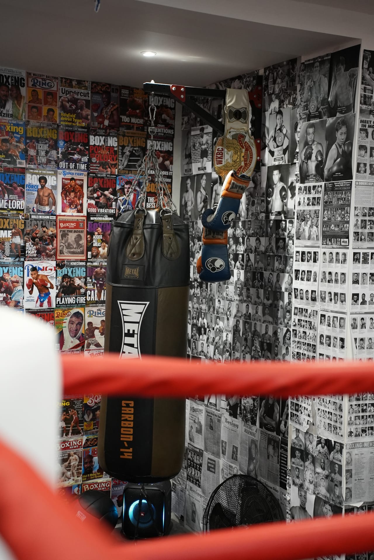 Entraînement au sac de frappe au Spartan Boxing Club