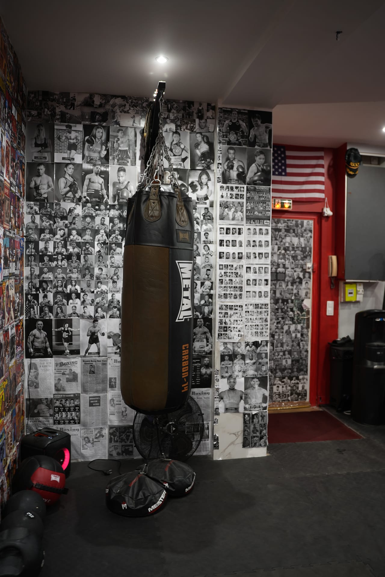 Le sac de frappe du Spartan Boxing Club